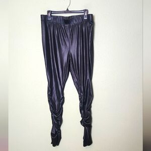 Shein Faux Leather Rouched Leggings Size 3XL